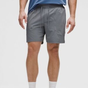 Lululemon license to train gray  7” linerless
Shorts small